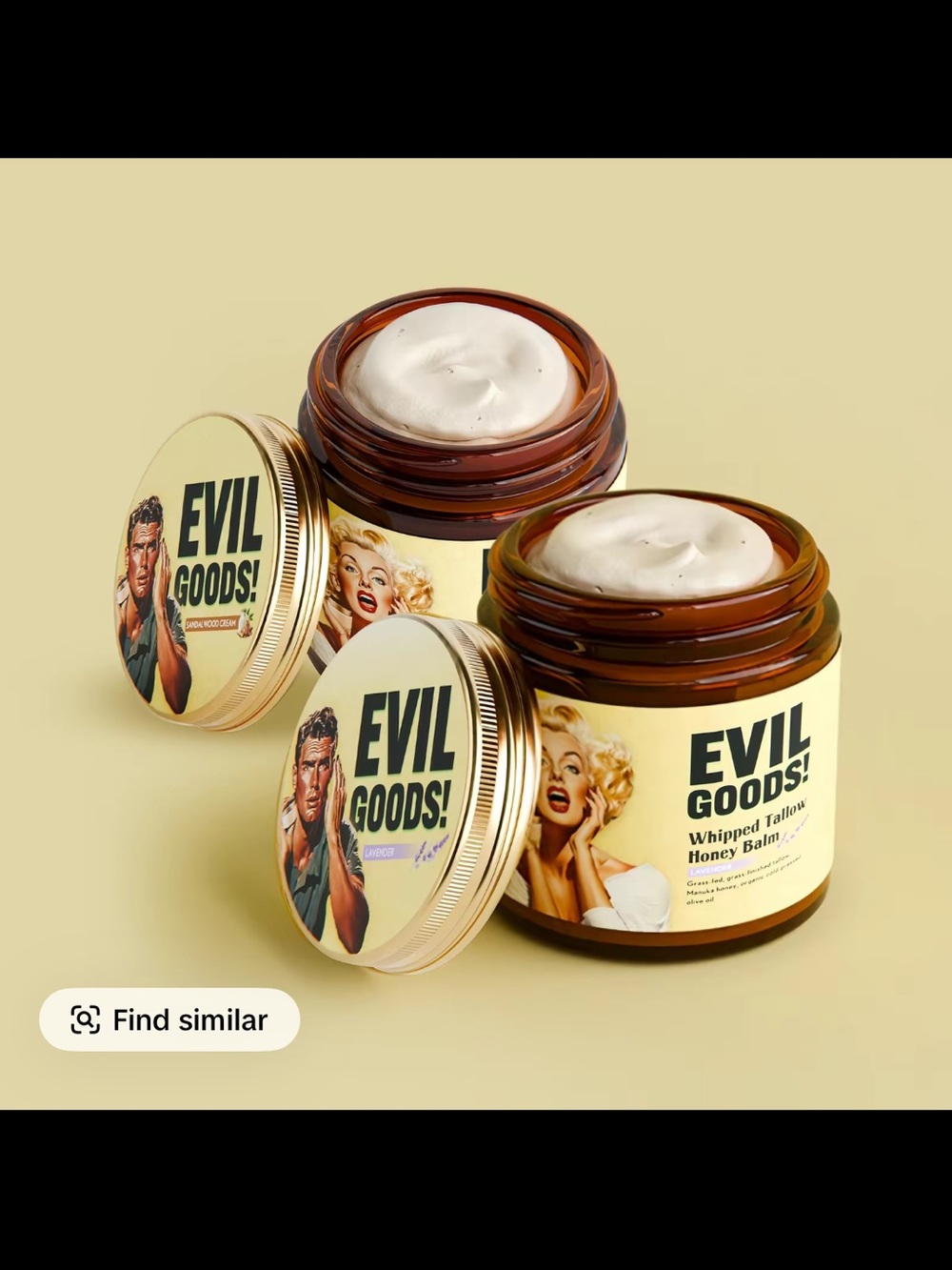 EVILGOODS Whipped Beef Tallow Balm with Manuka Honey